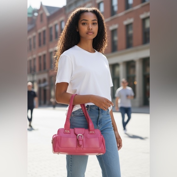 NWT Bubble Gum pink Stylish Shoulder Bag - Picture 1 of 5